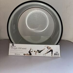 Yoga Wheel by Apana Yoga, gray/black combo (10.5 inches in diameter) NIB